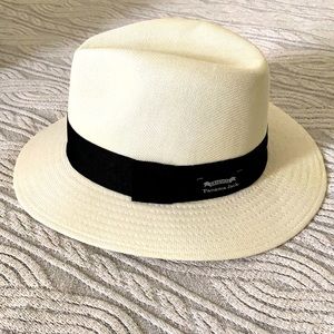 Panama Jack Toyo Safari Cream Hat, Black Band L/XL